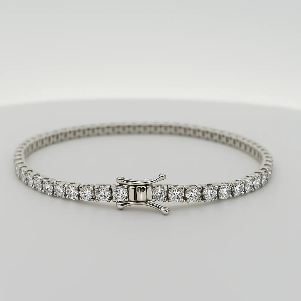 14k Gold Tennis Bracelet 5.88ct Lab-Grown Diamonds VS Clarity Certified