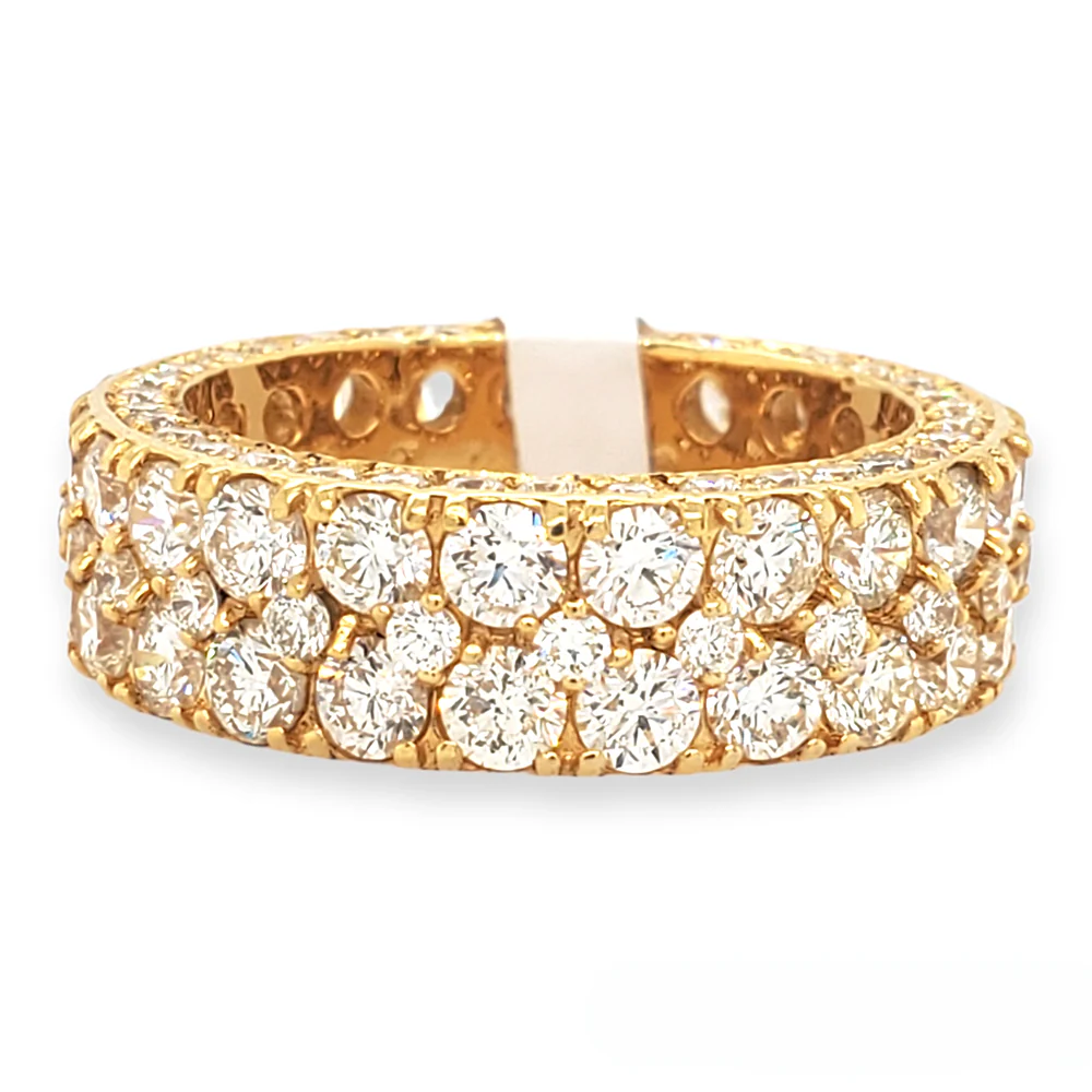 14K Yellow Gold 10CT Diamond Size 11 Ring - Image 2