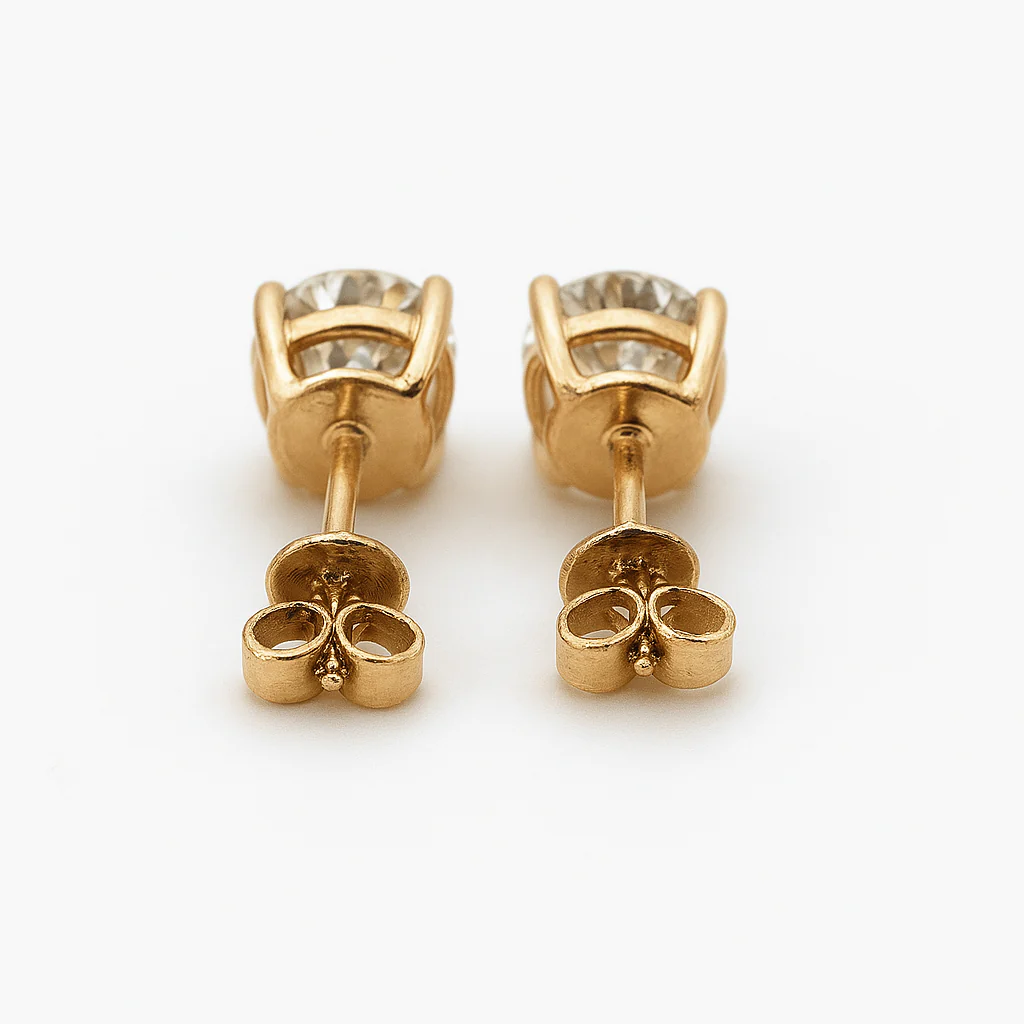 14k Yellow Gold Earrings 1.95ct Lab-Grown Diamonds VS Clarity Certified - Image 4