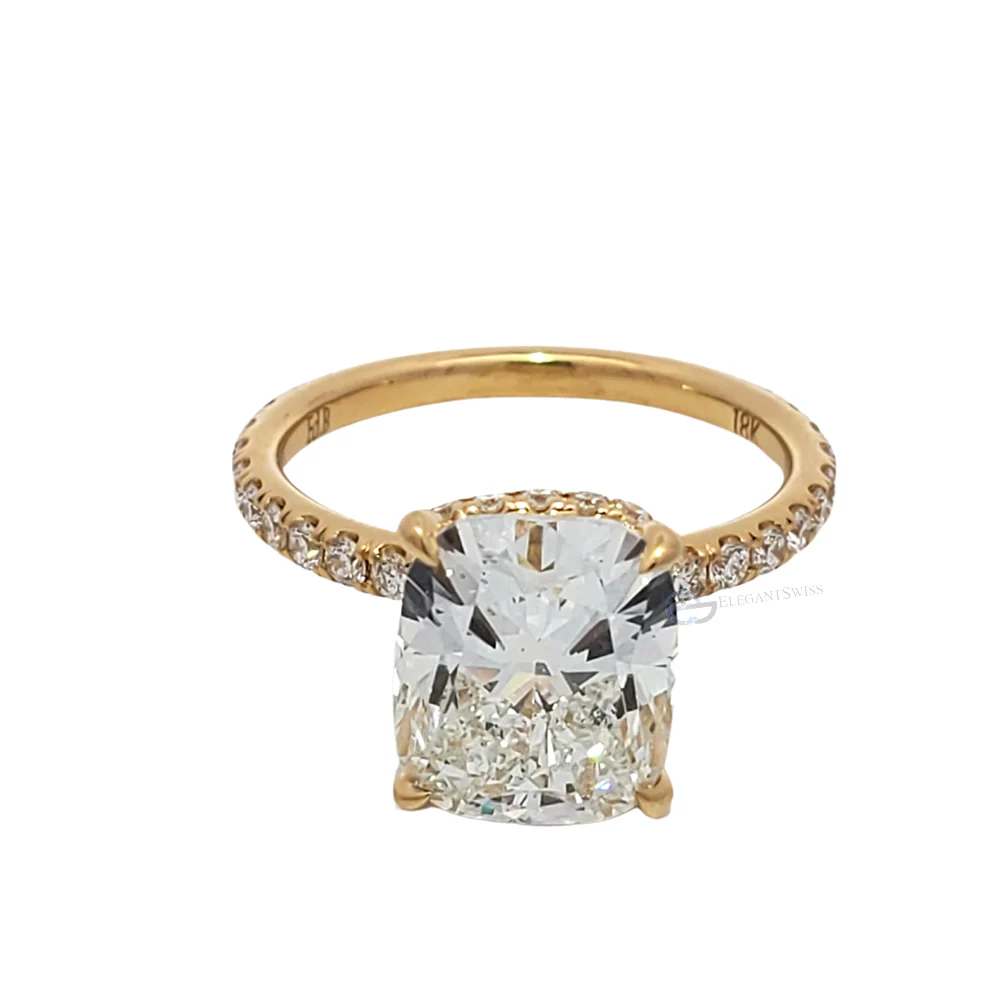 18K Yellow Gold 3.71ct Diamond Size 5.5 Ring