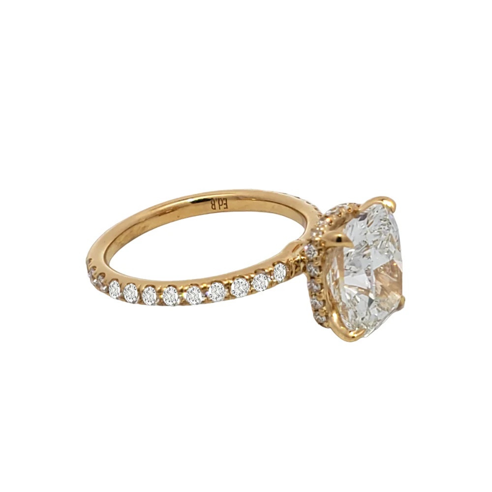 18K Yellow Gold 3.71ct Diamond Size 5.5 Ring - Image 3