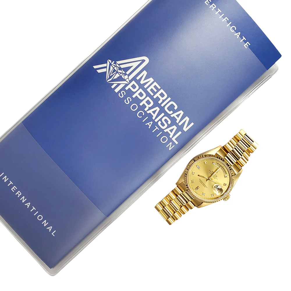 1991 Rolex President Day-Date 36mm Factory Diamond Double-Quick 18238 Box/Apr - Image 6