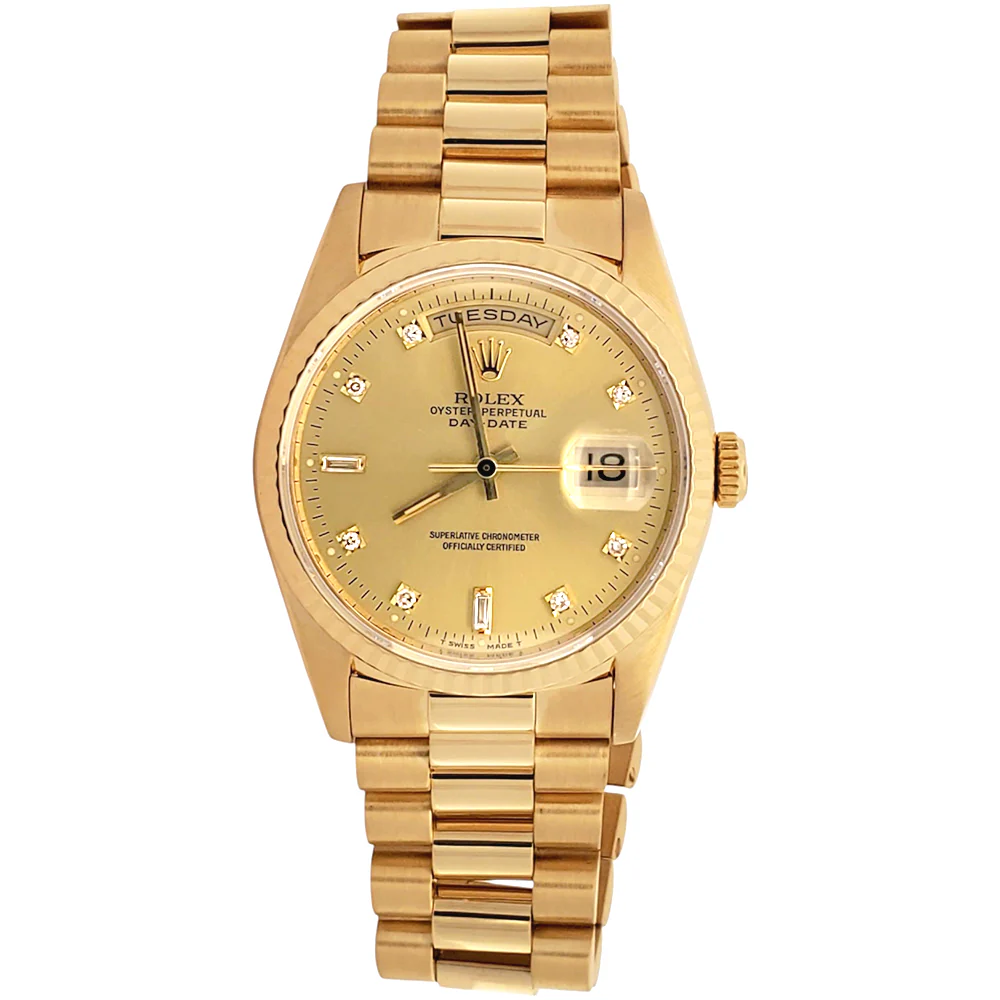 1991 Rolex President Day-Date 36mm Factory Diamond Double-Quick 18238 Box/Apr - Image 7