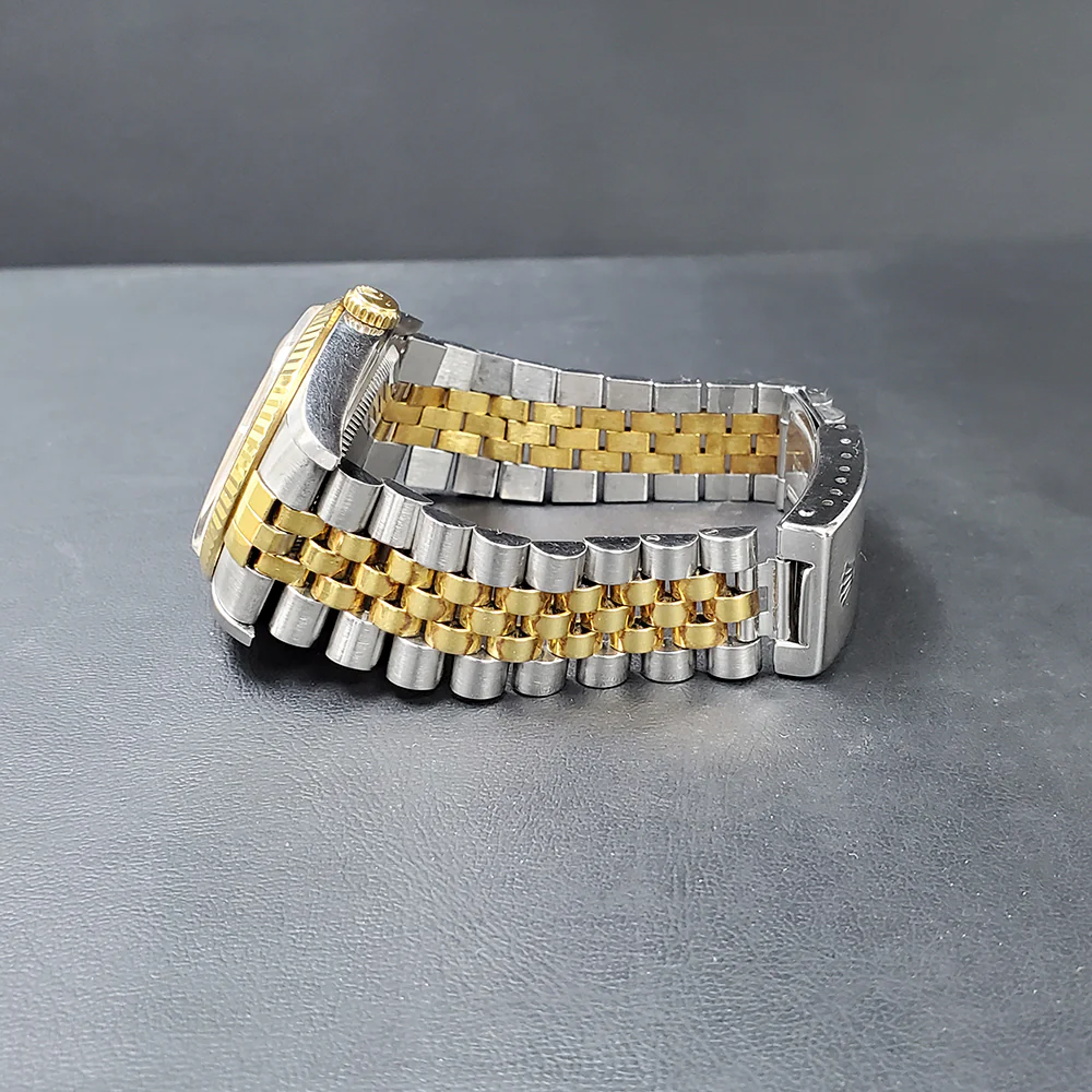 1995 Rolex Datejust Factory Champagne Diamond Dial 36mm 16233 Yellow Gold/Steel Watch Papers - Image 4
