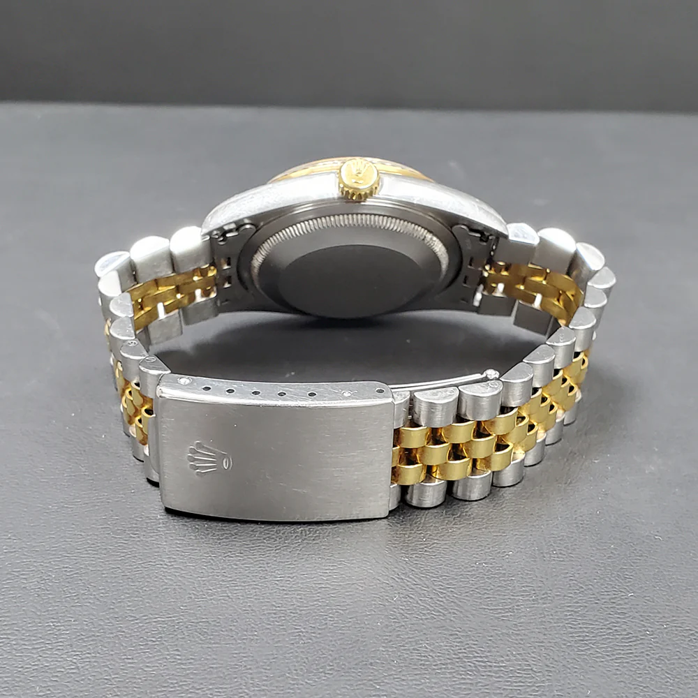 1995 Rolex Datejust Factory Champagne Diamond Dial 36mm 16233 Yellow Gold/Steel Watch Papers - Image 5
