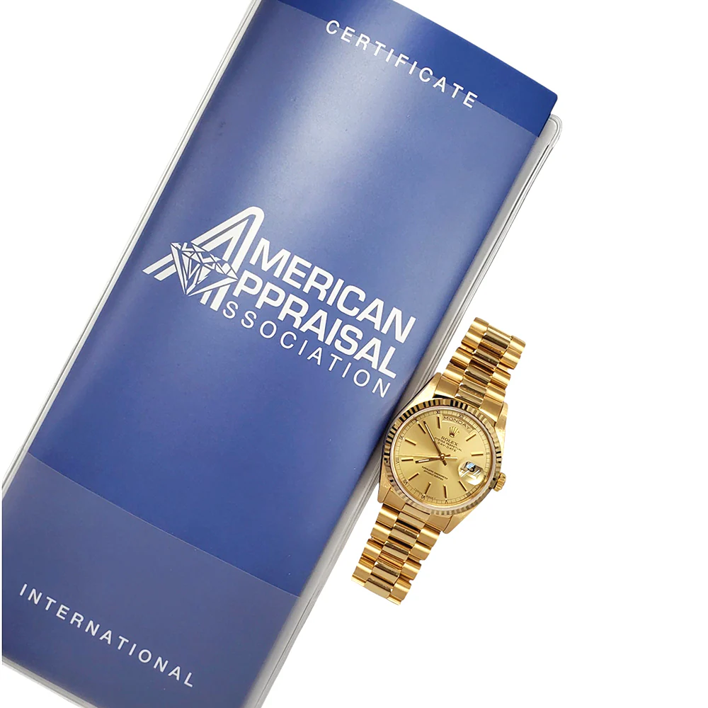 1995 Rolex President Day-Date 36mm 18238 Champagne Dial Double-Quick Gold Watch Box/Apr - Image 6