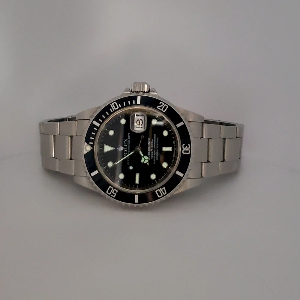 1997 Rolex Submariner Date 40mm Steel Oyster Watch 16610 Papers - Image 7