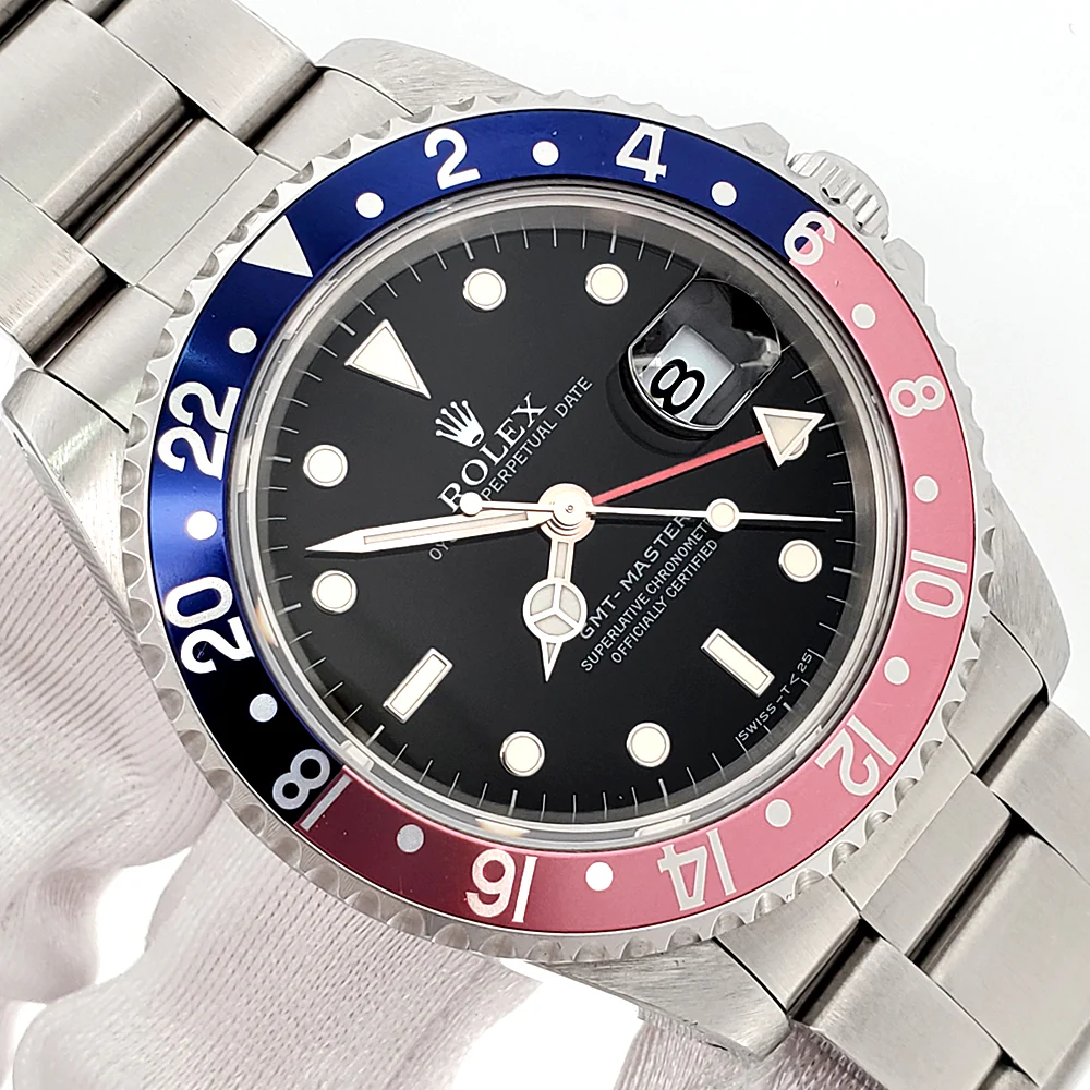 1998 Rolex GMT-Master Pepsi Bezel Steel Oyster 40mm Watch 16700 Box/Papers/Tag - Image 2