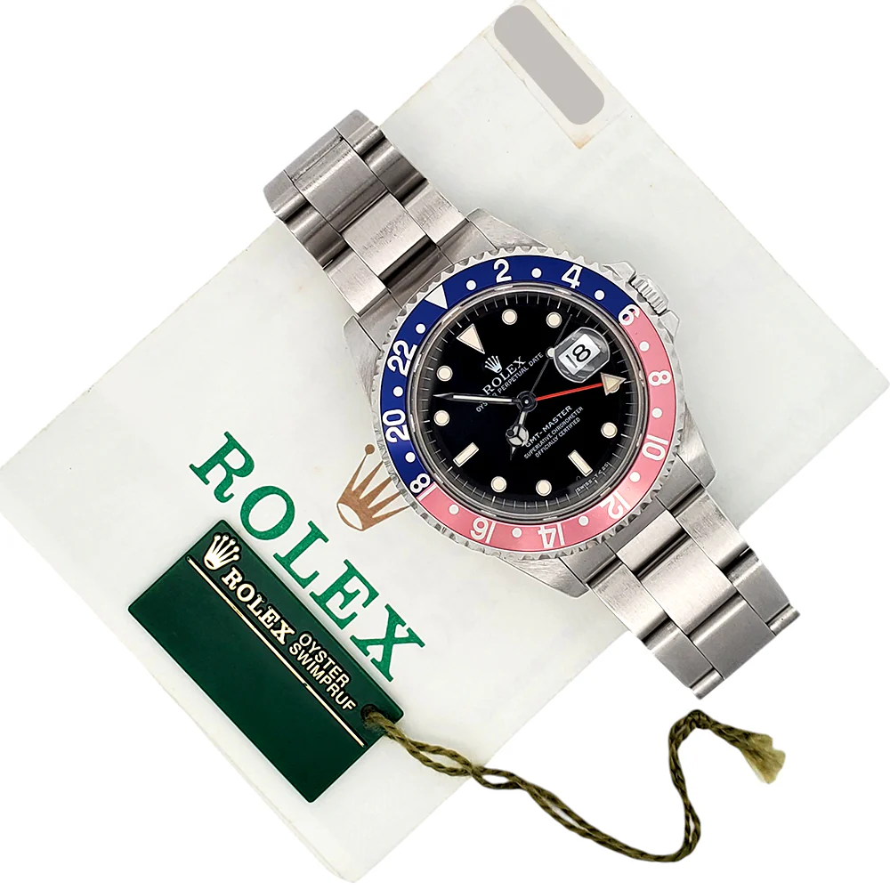 1998 Rolex GMT-Master Pepsi Bezel Steel Oyster 40mm Watch 16700 Box/Papers/Tag - Image 4