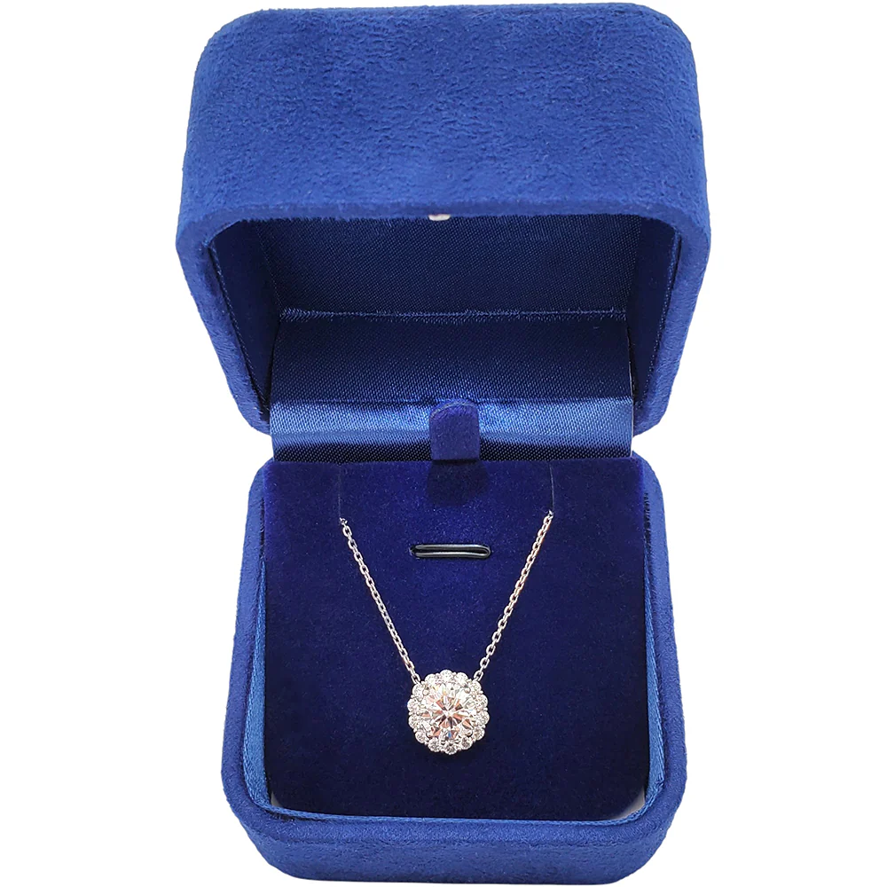2.3 Ct Lab-Grown Diamond 18K White Gold Pendant & White Gold Diamond Necklace - Image 7
