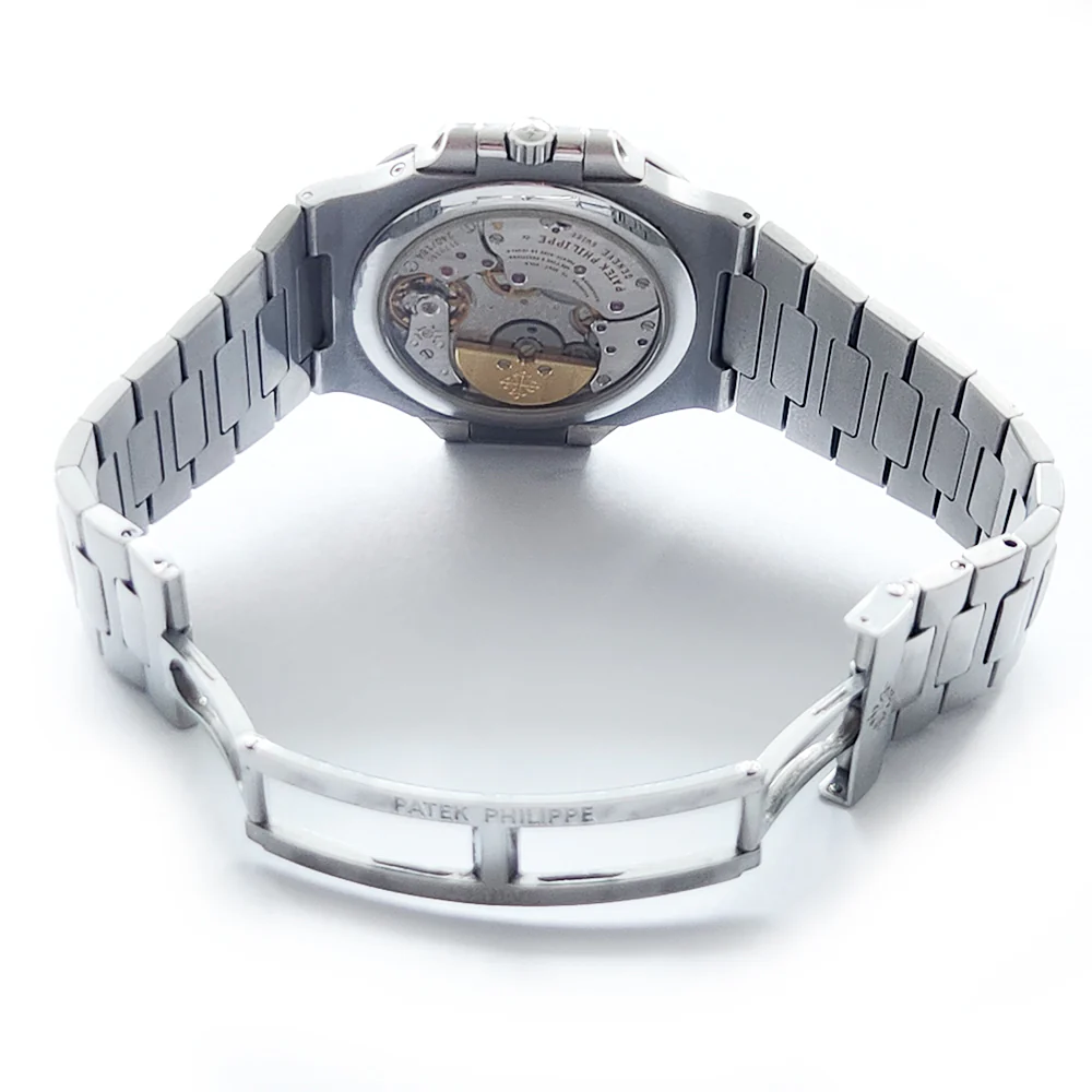 2005 Patek Philippe Nautilus Moon Phase Stainless Steel 3712/1A-001 38mm watch with 2019 Archive Papers - Image 4