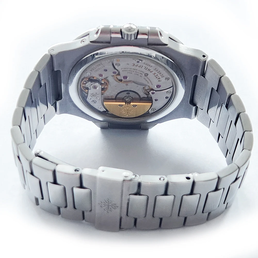 2005 Patek Philippe Nautilus Moon Phase Stainless Steel 3712/1A-001 38mm watch with 2019 Archive Papers - Image 6