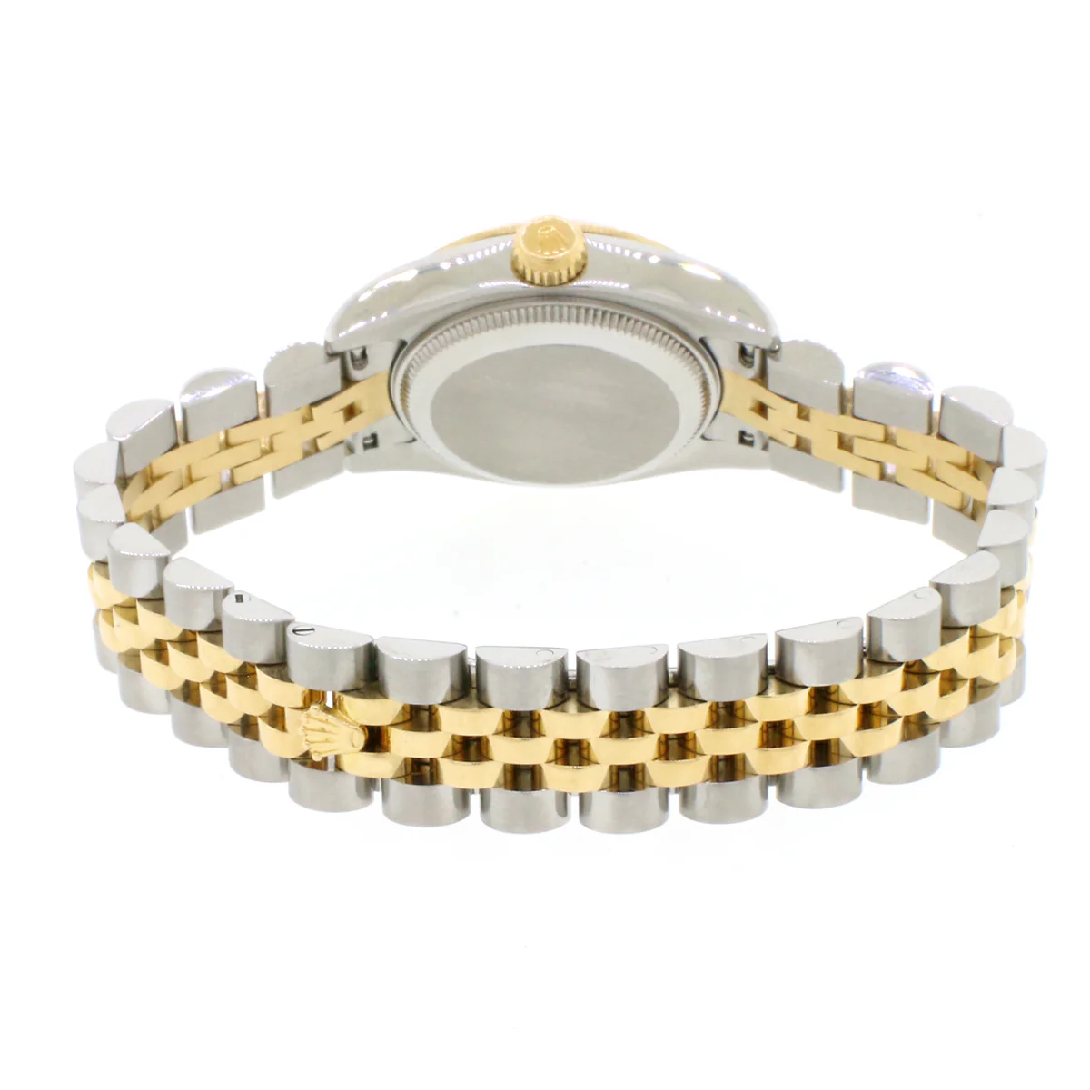 2005 Rolex Datejust Ladies 2-Tone 18K Yellow Gold/Steel 26MM Factory White Roman Dial Jubilee Watch 179173 Box Papers - Image 7