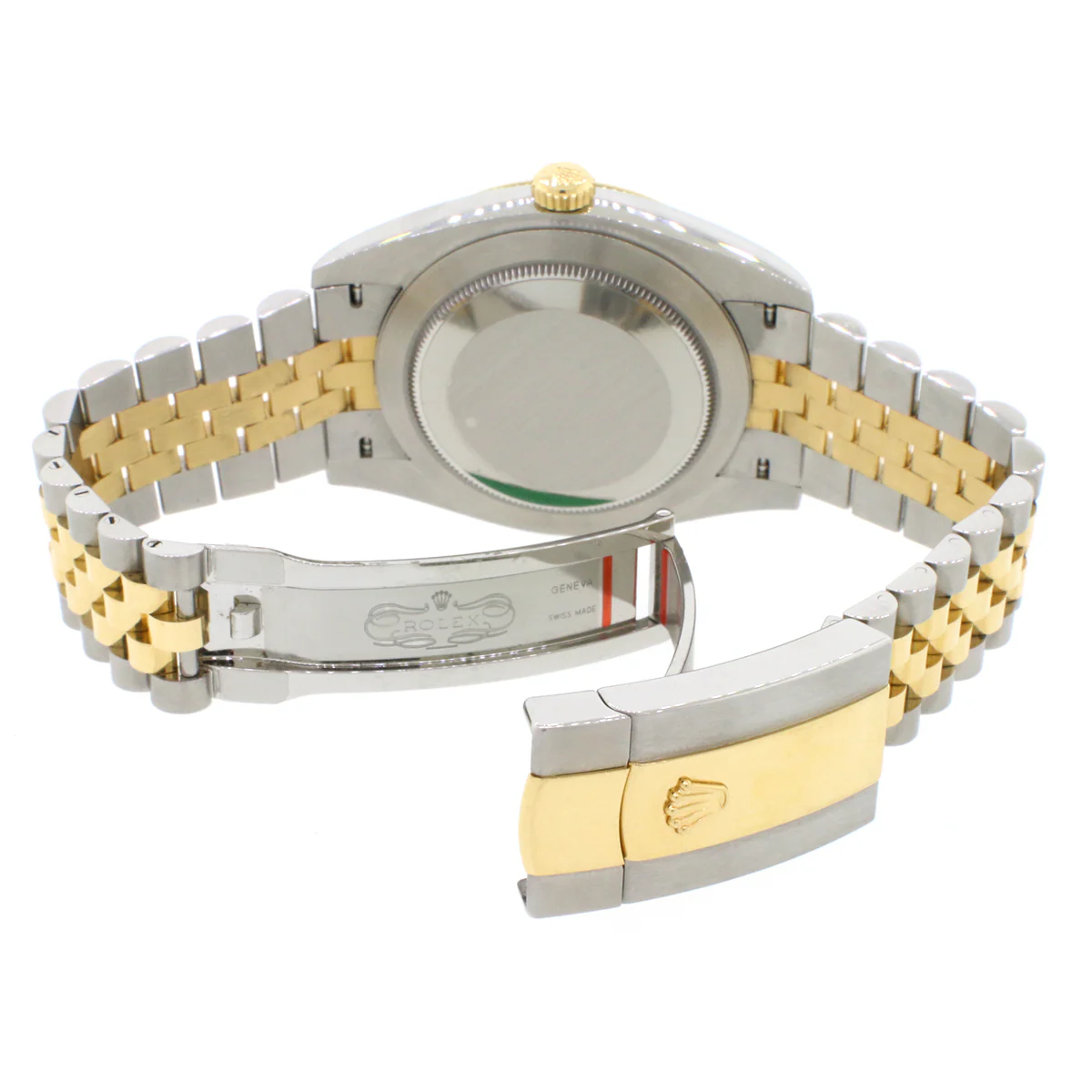 2005 Rolex Datejust Ladies 2-Tone 18K Yellow Gold/Steel 26MM Factory White Roman Dial Jubilee Watch 179173 Box Papers - Image 8
