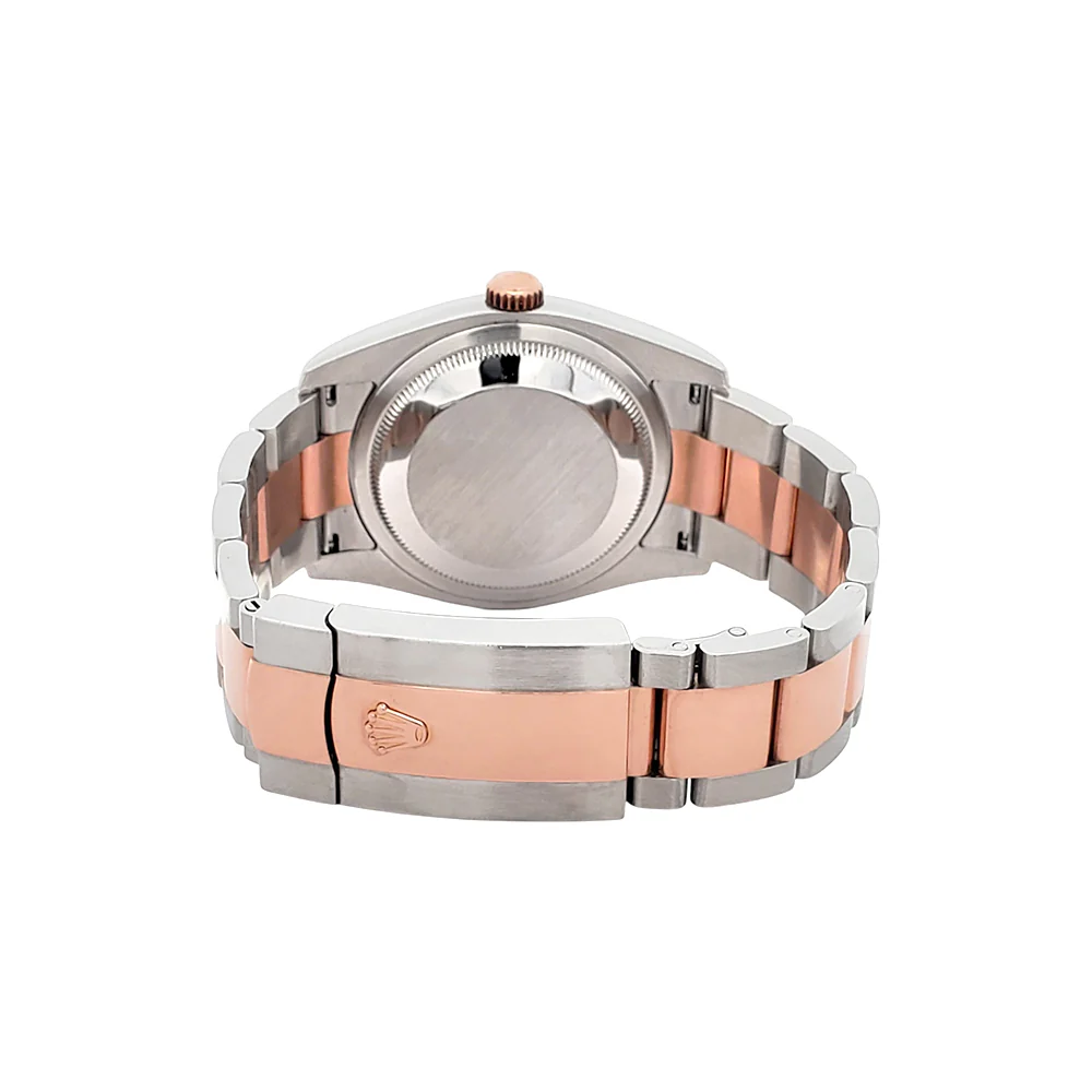 2007 Rolex Datejust 36mm Slate Roman Dial 2-tone Rose Gold/Steel Oyster Watch 116201 Box/Papers/Tag - Image 5