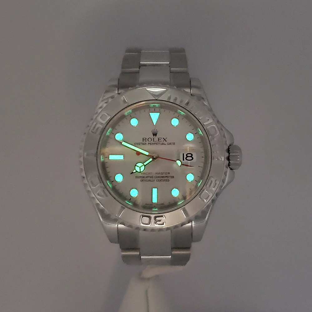2008 Rolex Yacht-Master 40mm Platinum Bezel Steel Watch 16622 Box Papers/Service Papers - Image 8