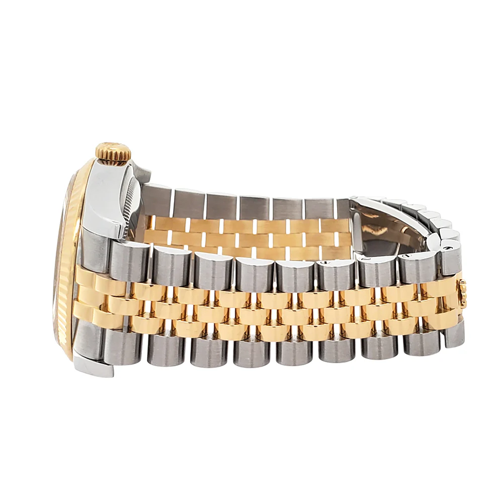 2010 Rolex Datejust Factory Champagne Diamond Dial 2-tone Yellow Gold/Steel Jubilee 36mm Watch 116233 - Image 4