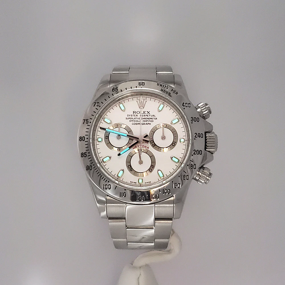 2015 Rolex Cosmograph Daytona 40mm 116520  'APH' White Dial Steel Watch Box/Papers/Tag - Image 8