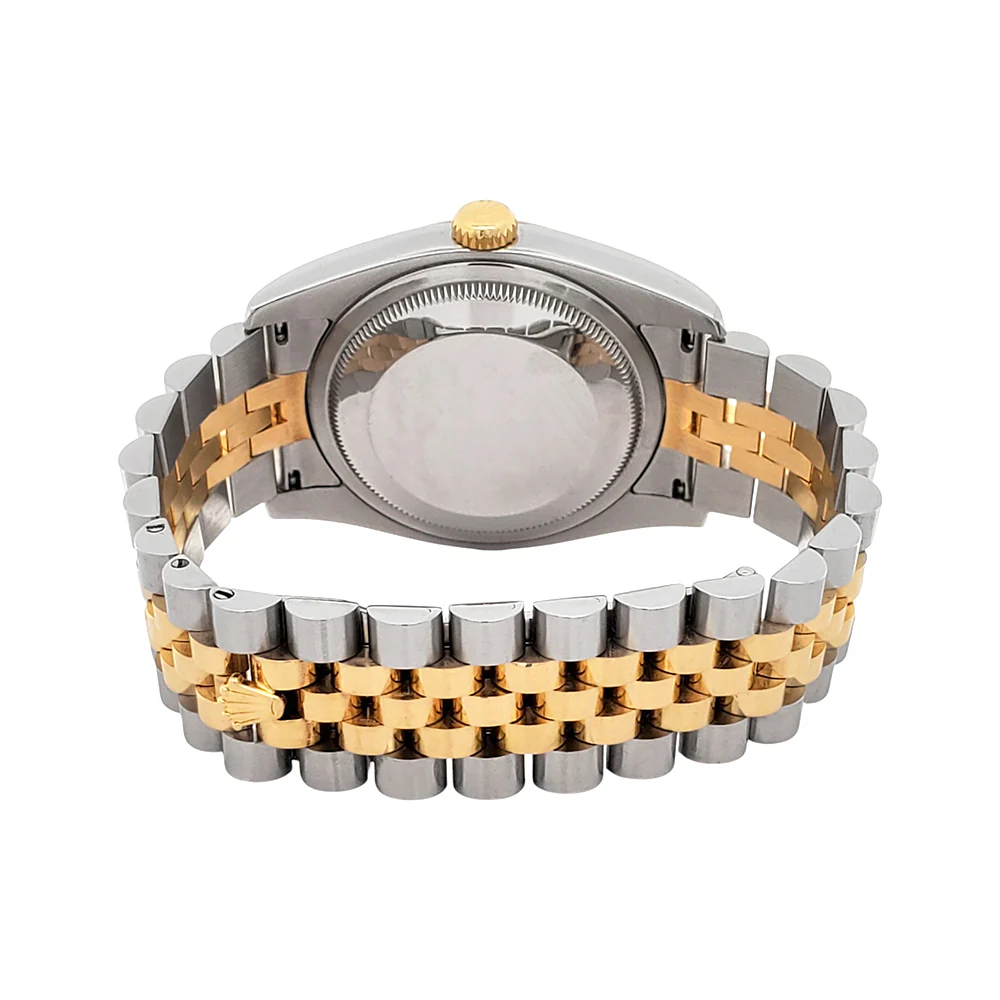 2015 Rolex Datejust 36mm 116233 Silver Jubilee Diamond Dial 2-tone Yellow Gold/Steel Watch Papers - Image 5