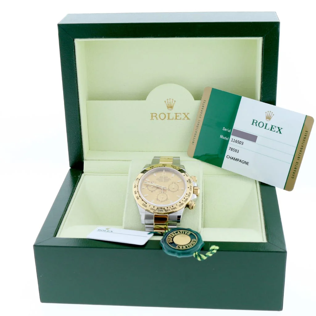 2017 Rolex Cosmograph Daytona 2-Tone 18K Yellow Gold/Stainless Steel 40mm Automatic Oyster Mens Watch 116503 - Image 3