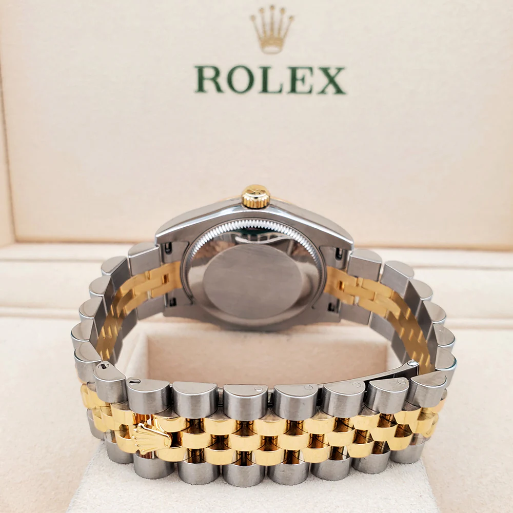 2017 Rolex Datejust White Roman 2-tone Yellow Gold/Steel Jubilee 31mm Watch 178273 Box Papers - Image 5