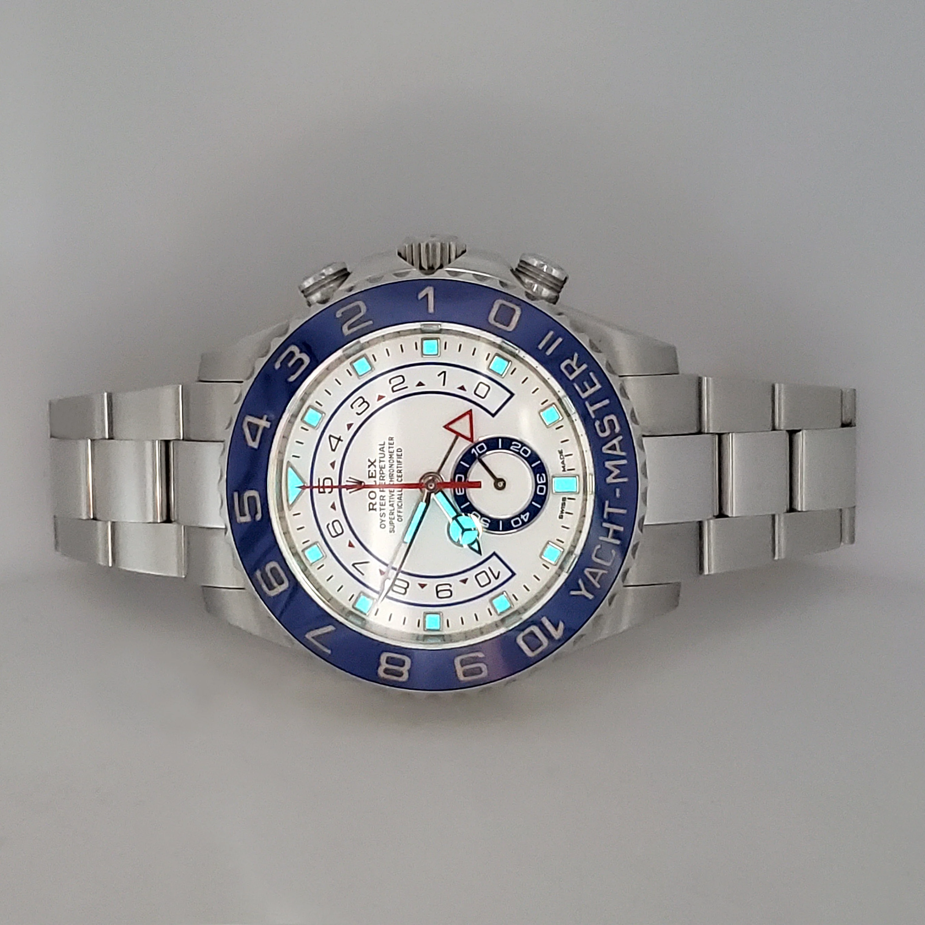 2017 Rolex Yacht-Master II 44mm Blue Cerachrom Bezel Oyster Steel Watch 116680 Box/Papers/Tag - Image 7
