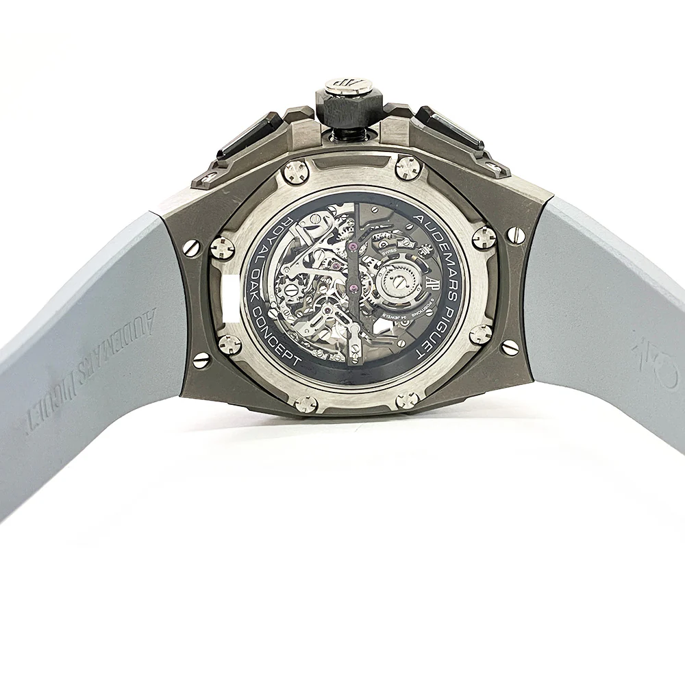 2018 Audemars Piguet Royal Oak Concept Tourbillon Chronograph Titanium 44mm Skeleton Dial 26587TI.OO.D010CA.01 - Image 6
