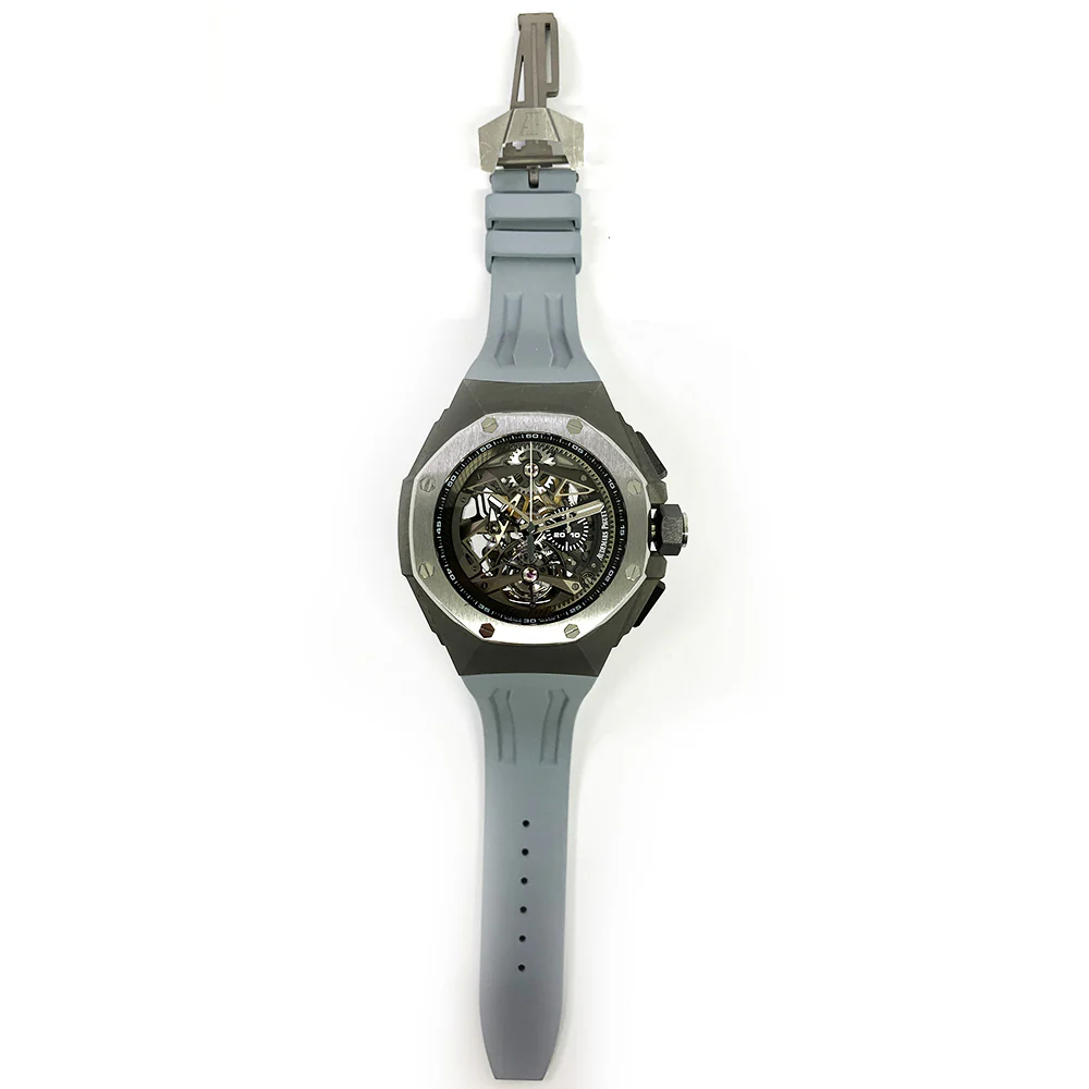 2018 Audemars Piguet Royal Oak Concept Tourbillon Chronograph Titanium 44mm Skeleton Dial 26587TI.OO.D010CA.01 - Image 8