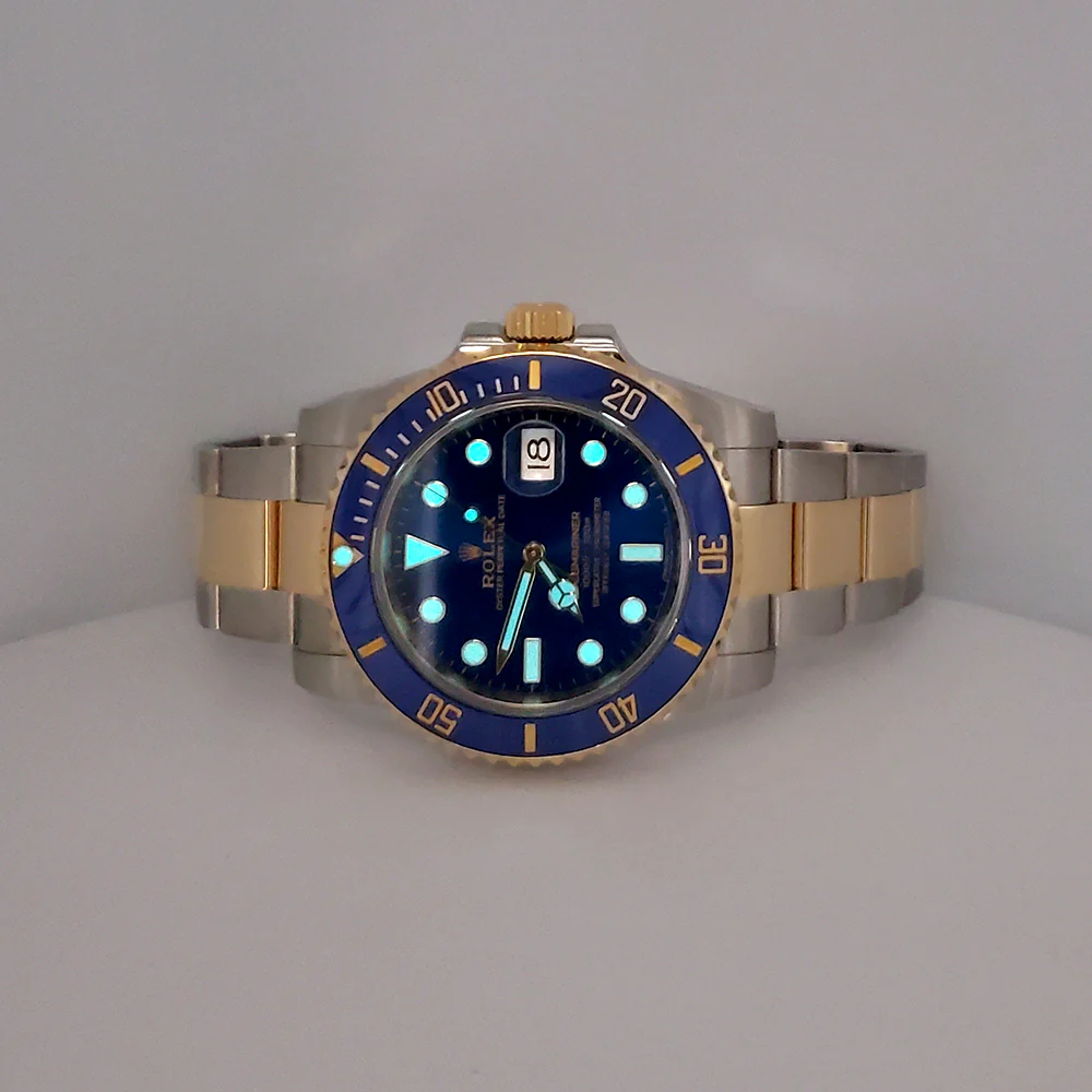 2018 Rolex Submariner 116613LB Yellow Gold/Steel Blue Dial 40mm Watch Box Papers - Image 9