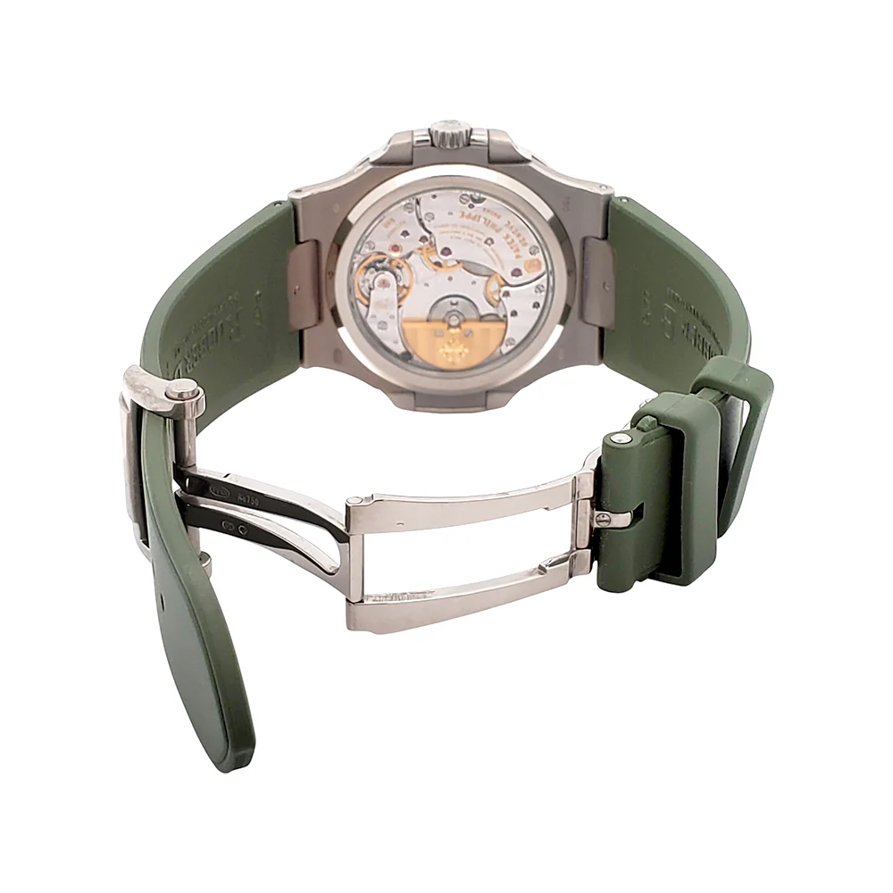 2019 Patek Philippe Nautilus Moon phase 40mm Grey Dial White Gold Watch 5712G-001 Box/Papers/Strap - Image 8