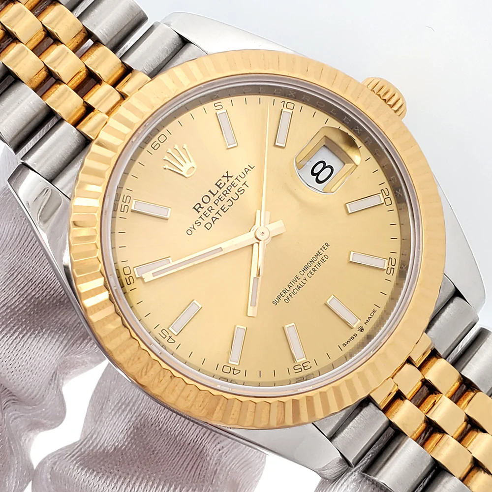 2019 Rolex Datejust 41 126333 Champagne Index 2-Tone Yellow Gold/Steel Jubilee Watch Box Papers - Image 2