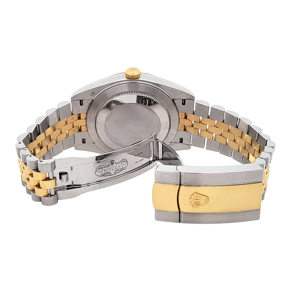 2019 Rolex Datejust 41 126333 Champagne Index 2-Tone Yellow Gold/Steel Jubilee Watch Box Papers - Image 8