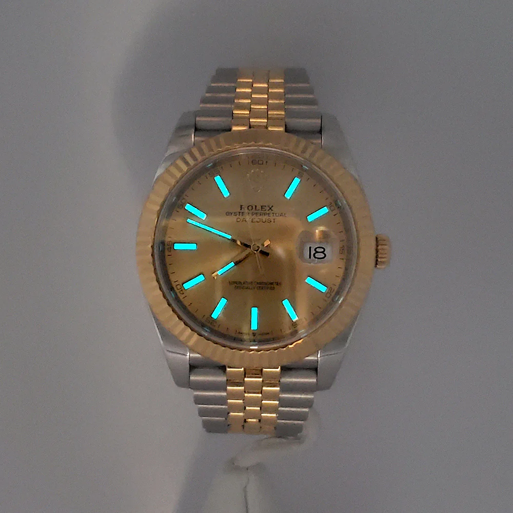 2019 Rolex Datejust 41 126333 Champagne Index 2-Tone Yellow Gold/Steel Jubilee Watch Box Papers - Image 9