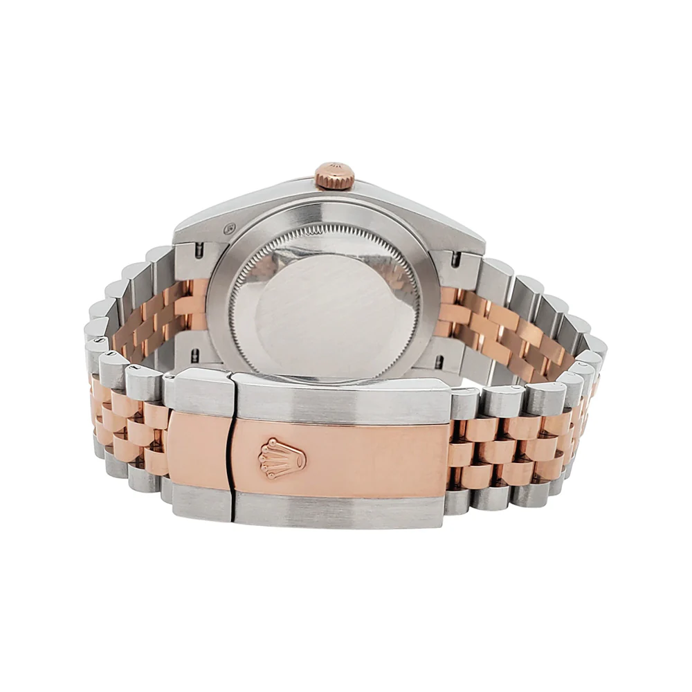 2019 Rolex Datejust 41 Wimbledon Slate Dial 126331 2-tone Rose Gold/Steel Jubilee Watch Box Papers - Image 6
