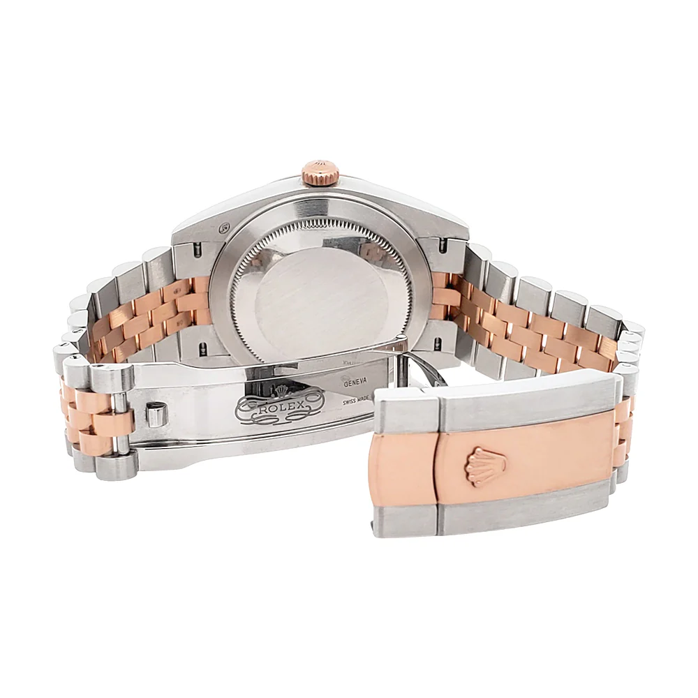 2019 Rolex Datejust 41 Wimbledon Slate Dial 126331 2-tone Rose Gold/Steel Jubilee Watch Box Papers - Image 7