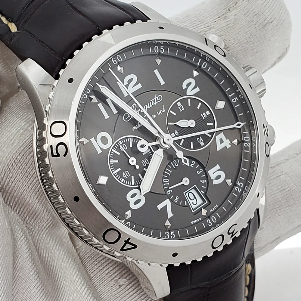 2020 Breguet Transatlantique Type XXI Flyback Chronograph 43mm Watch 3810 Box Papers - Image 4