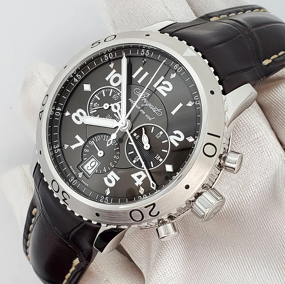 2020 Breguet Transatlantique Type XXI Flyback Chronograph 43mm Watch 3810 Box Papers - Image 5