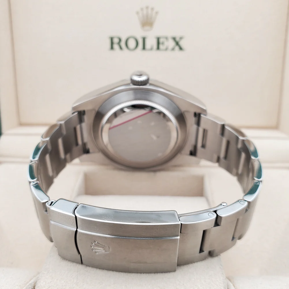 2020 Rolex Air King 40mm 116900 Black Dial Green script Steel Watch Box Papers - Image 5