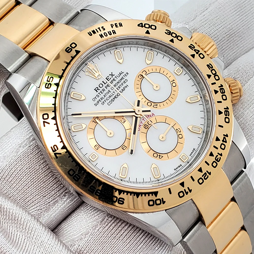 2020 Rolex Cosmograph Daytona 40mm White Dial Yellow Gold/Steel Watch 116503 Box Papers - Image 3