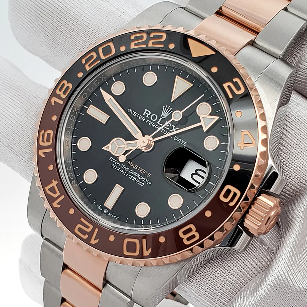 2020 Rolex GMT-Master II 40mm 2-Tone Rose Gold/Steel Rootbeer Watch 126711CHNR Box Papers - Image 2