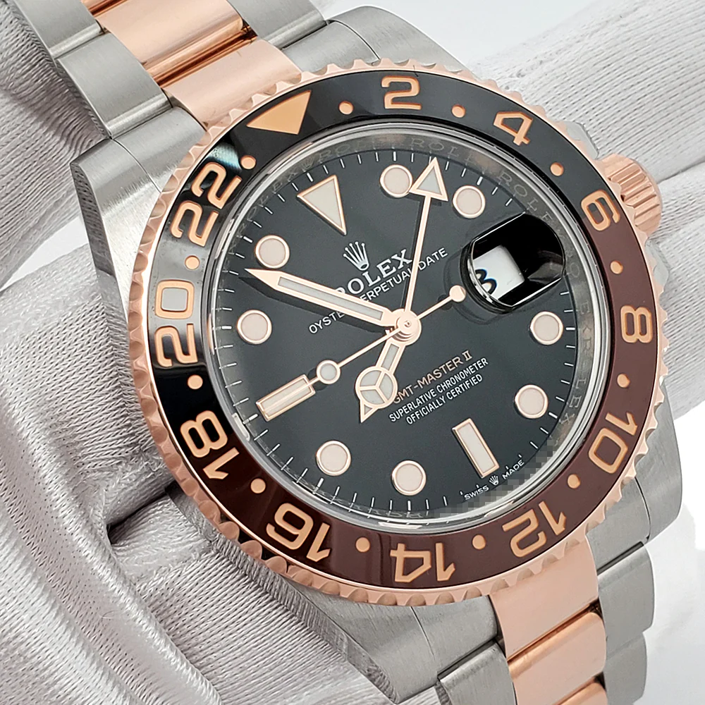 2020 Rolex GMT-Master II 40mm 2-Tone Rose Gold/Steel Rootbeer Watch 126711CHNR Box Papers - Image 3