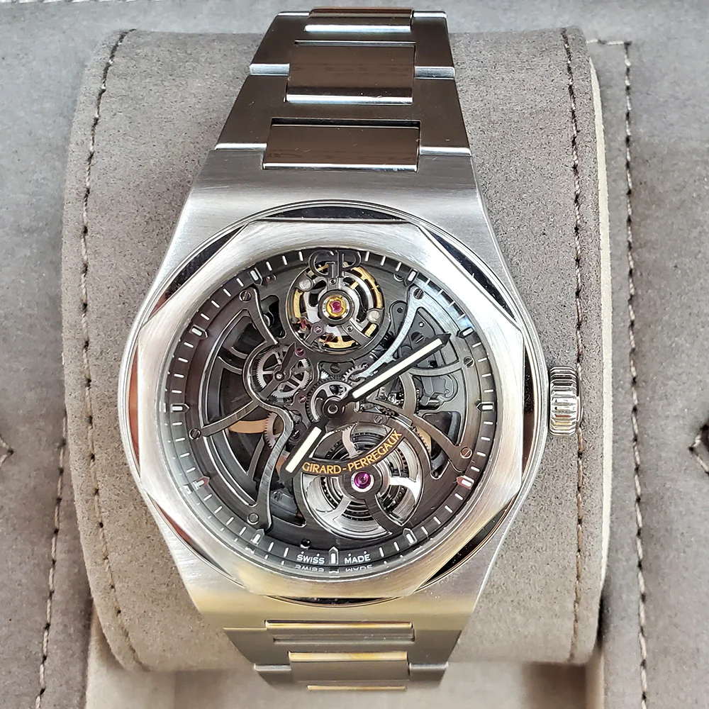 2021 Girard Perregaux Laureato Skeleton Openworked 42mm Steel Watch Box Papers 81015-11-001-11A - Image 4