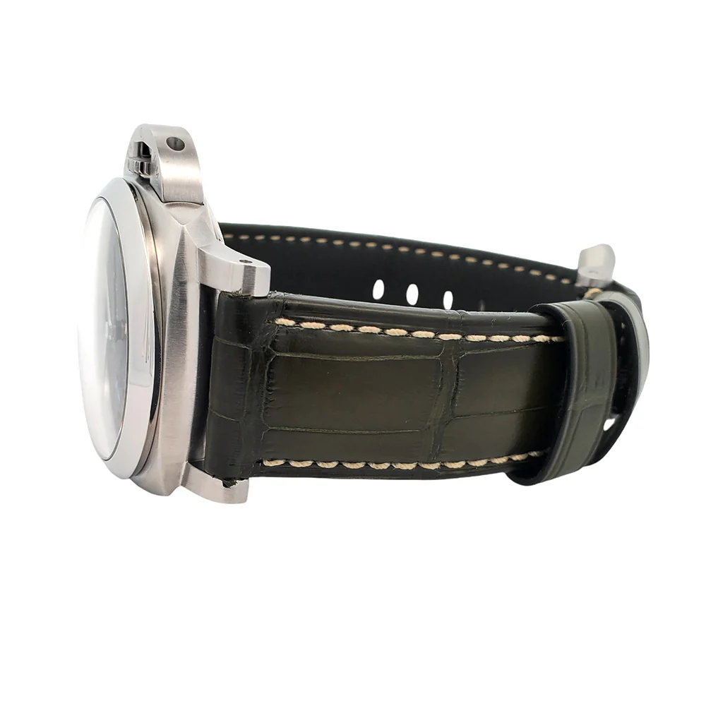 2021 Panerai GMT Luminor Marina 1950 3 Days PAM01321 Steel Mens 44mm Watch Box Papers - Image 5