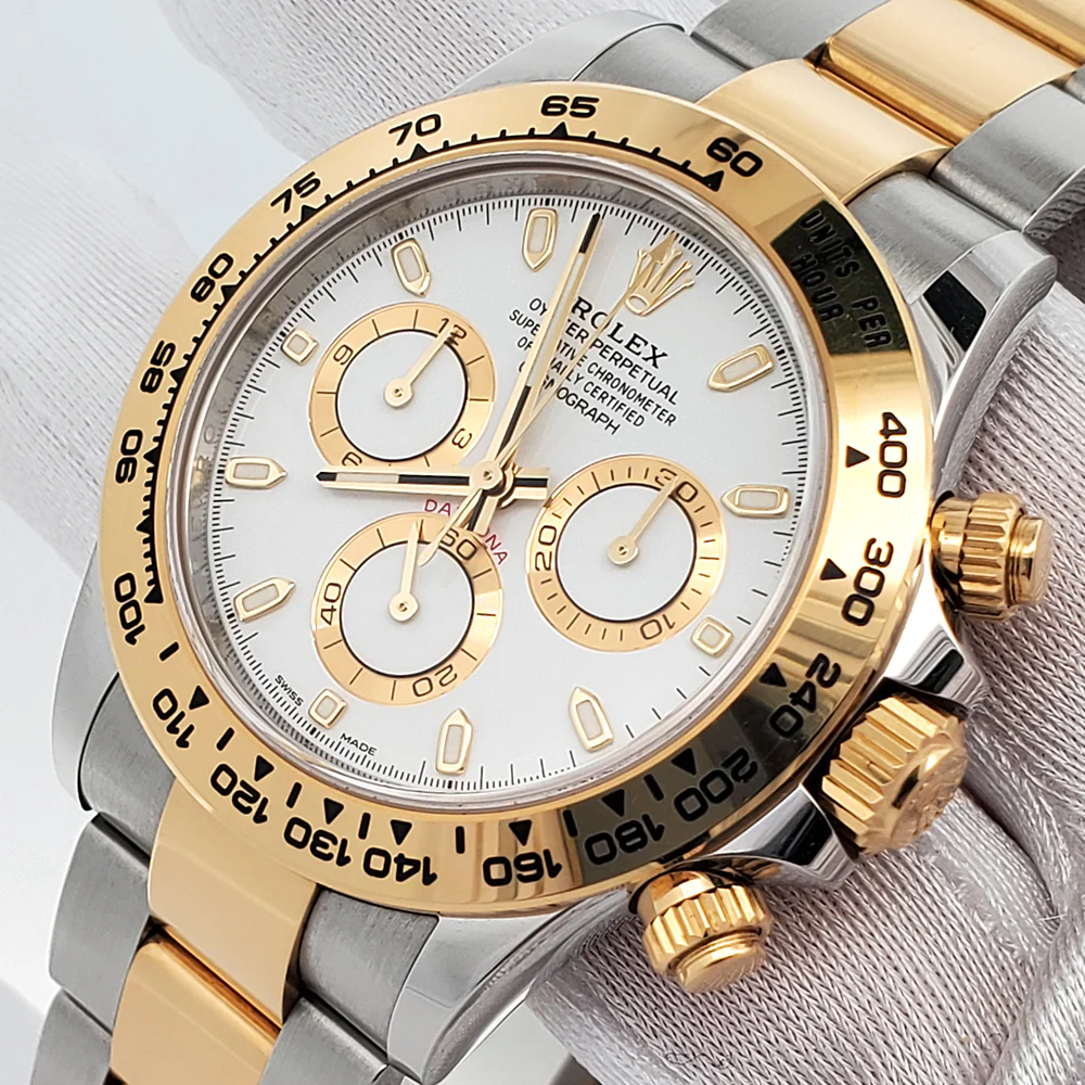 2021 Rolex Cosmograph Daytona 40mm White Dial Yellow Gold/Steel Watch 116503 Box Papers - Image 2