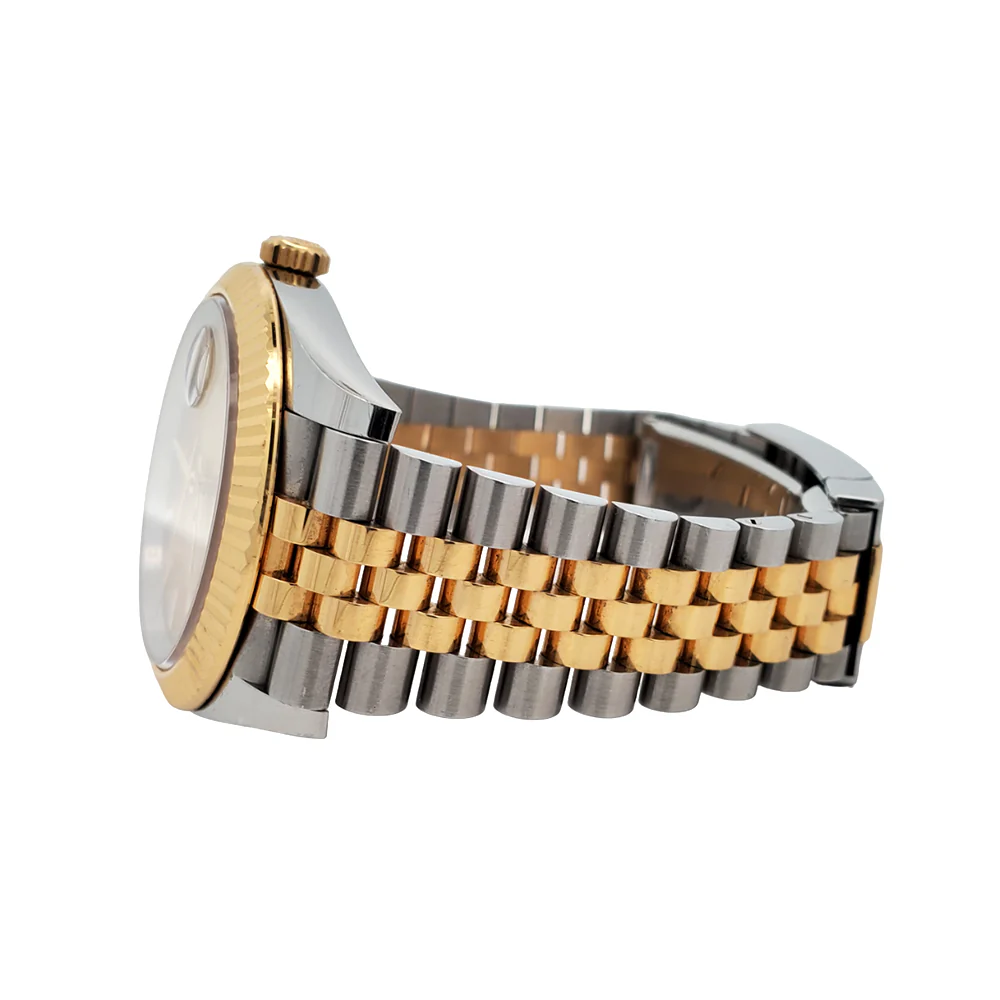 2021 Rolex Datejust 41 126333 Champagne Index 2-Tone Yellow Gold/Steel Jubilee Watch Box Papers - Image 4