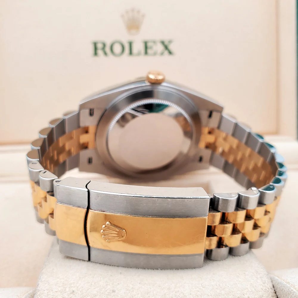 2021 Rolex Datejust 41 126333 Champagne Index 2-Tone Yellow Gold/Steel Jubilee Watch Box Papers - Image 5