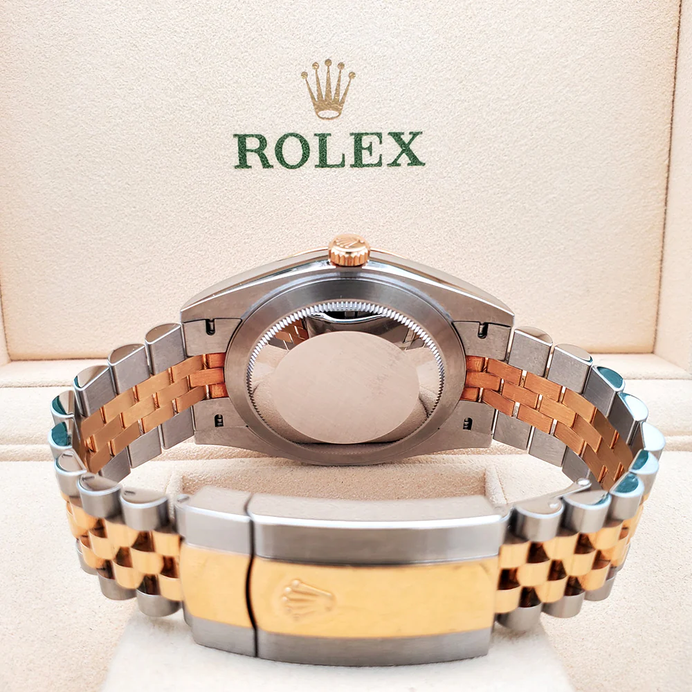 2021 Rolex Datejust 41 126333 Silver Index 2-Tone Yellow Gold/Steel Jubilee Watch Box Papers - Image 5