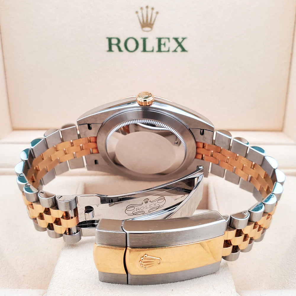 2021 Rolex Datejust 41 126333 Silver Index 2-Tone Yellow Gold/Steel Jubilee Watch Box Papers - Image 6