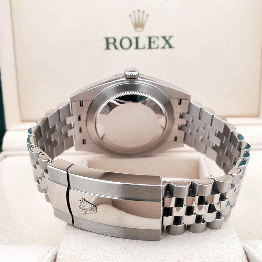 2021 Rolex Datejust 41 126334 Wimbledon Slate Roman Dial Steel Jubilee Watch Box Papers - Image 5