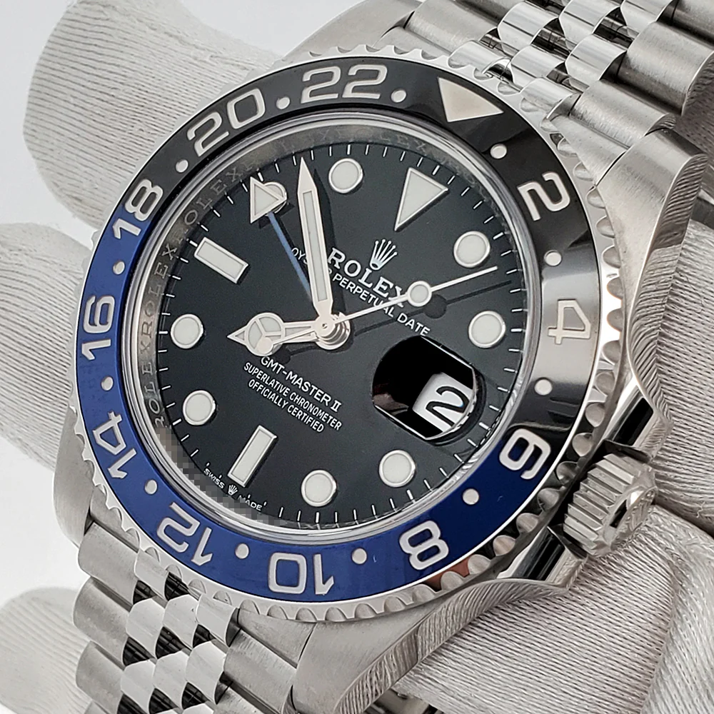 2021 Rolex GMT-Master II 40mm Batgirl Blue/Black Bezel Jubilee Steel Watch 126710BLNR Box Papers - Image 2